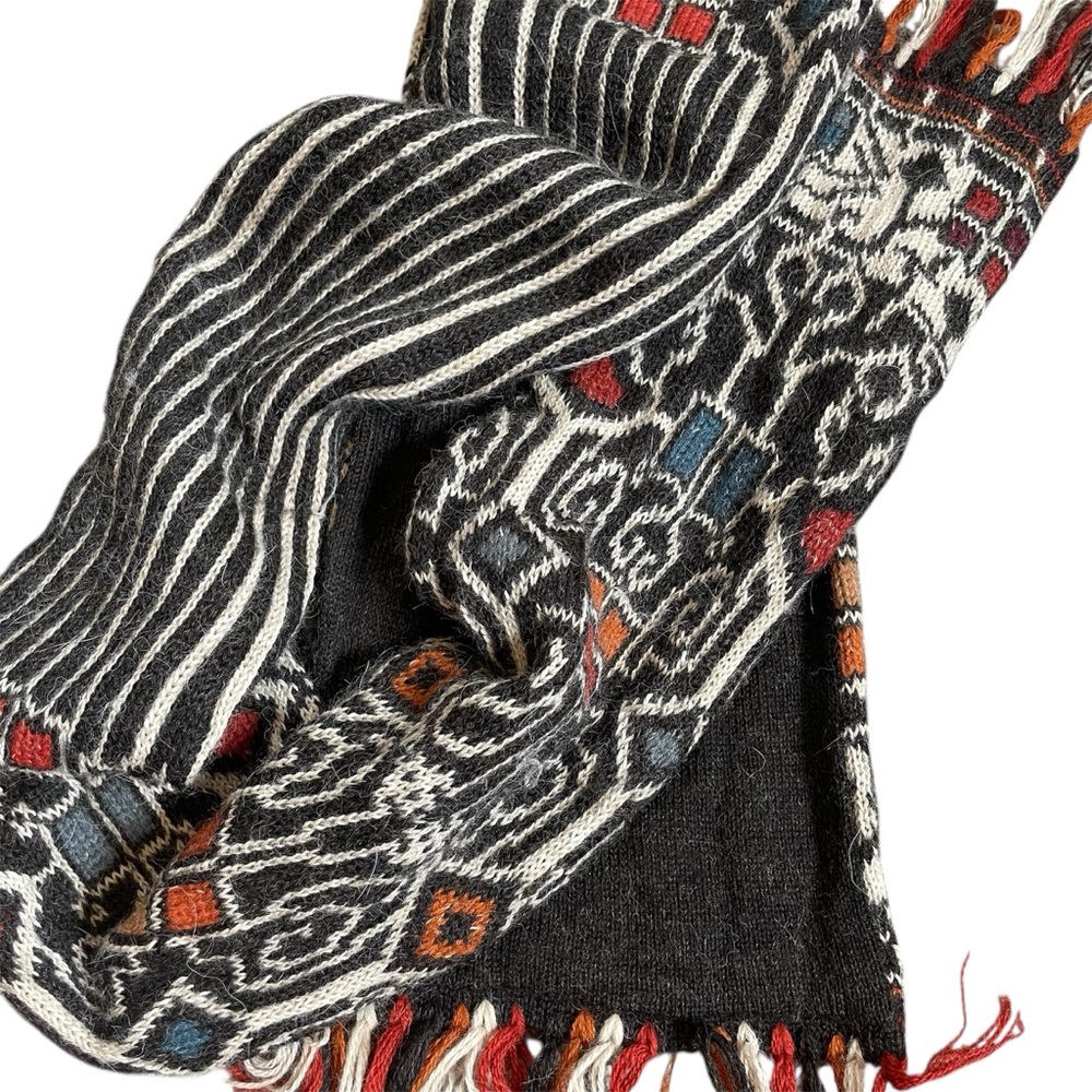 INTIWARA 100% Alpaca Scarf Hand Made In Bolivia - Picture 6 of 8